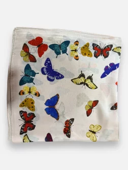 Carré De Soie Papillon
