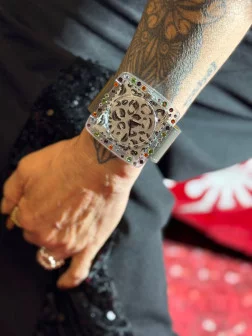 Montre Léopard Gris