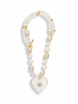 Collier Coeur Blanc
