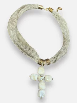 Collier Croix Amandine