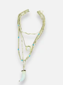 Collier Trio Lune Et Corne
