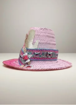 Chapeau Cactus perle