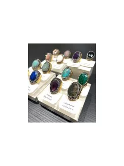 Bague Druzy Pierre Naturelle