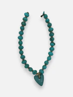 Collier Coeur Turquoise