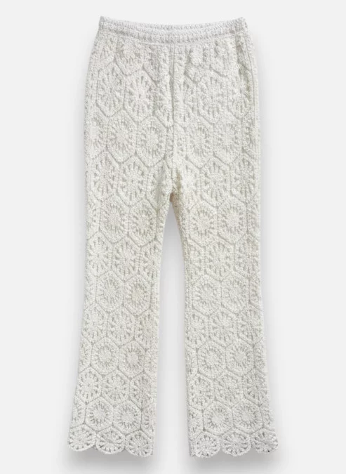 Pantalon Crochet Blanc