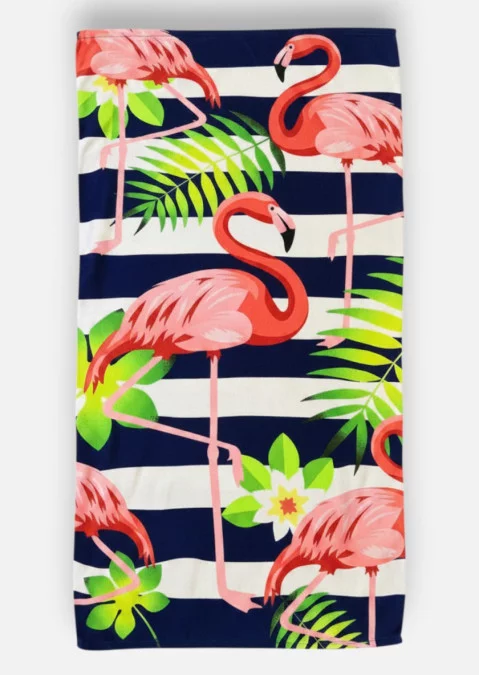 Drap De Plage Flamand Rose