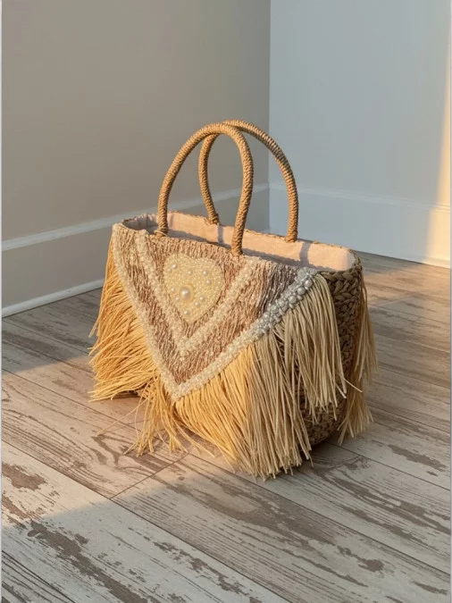 Panier Rafia Rivère