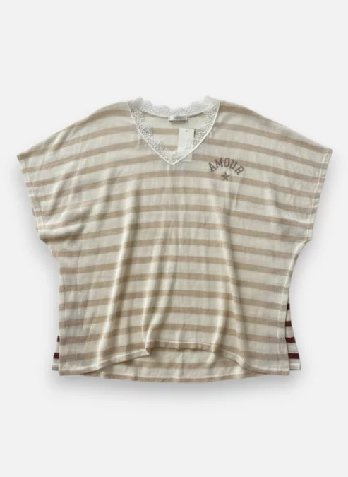 T-Shirt Rayé Amour