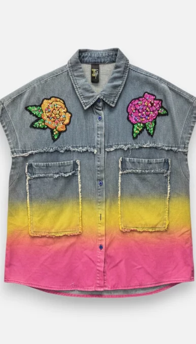 Gilet Jeans Sole De Flor