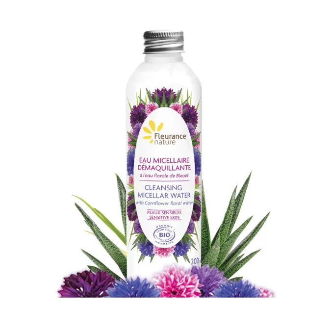Eau Micellaire Démaquillante À L'Eau Florale De Bleuet