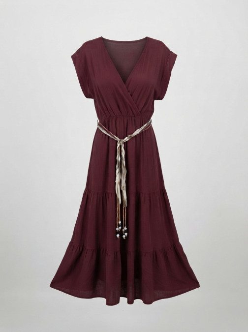 Robe Virginie Dugelay Bordeaux