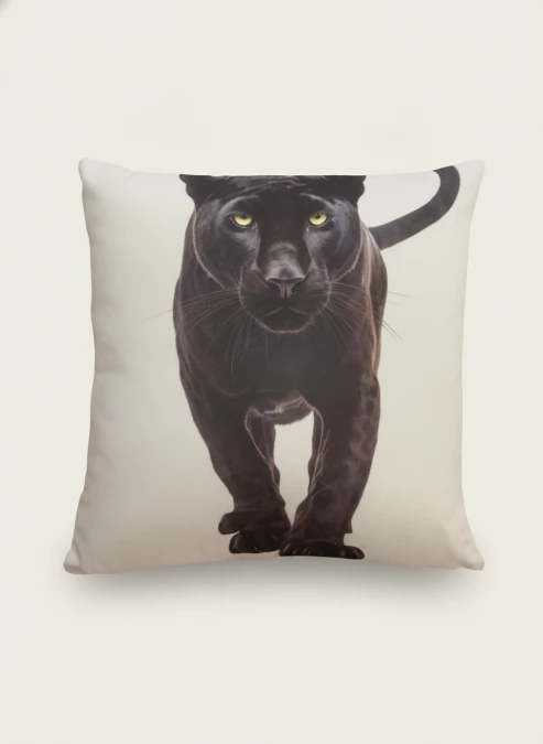 Coussin Panthère Noire