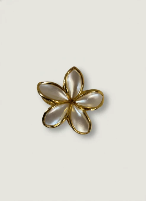 Pince cheveux Fleur Nacrée