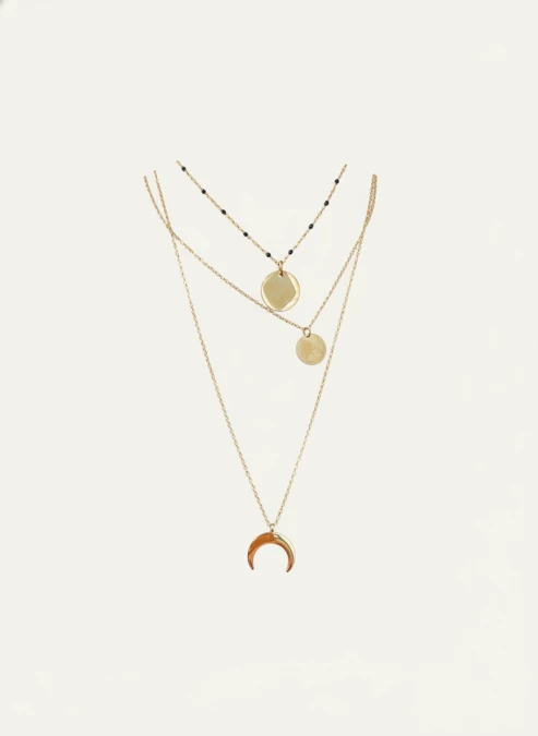 Collier Trio Luna Personnalisable