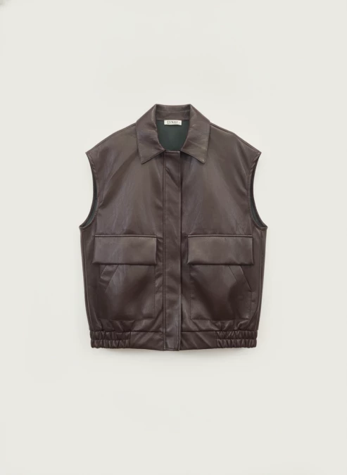 Gilet sans manches Simili Izaya