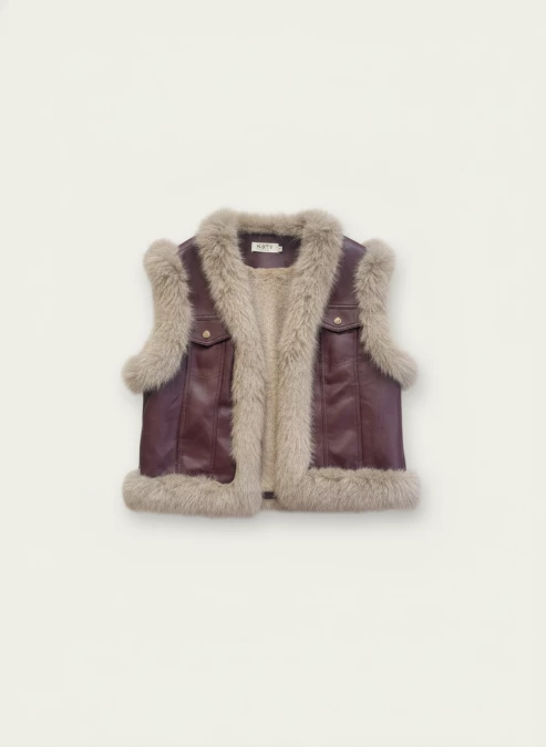 Gilet Sans Manche Fourrure