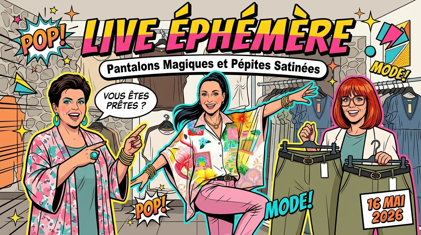 Live Éphémère : Pantalons Magiques et Pépites Satinées