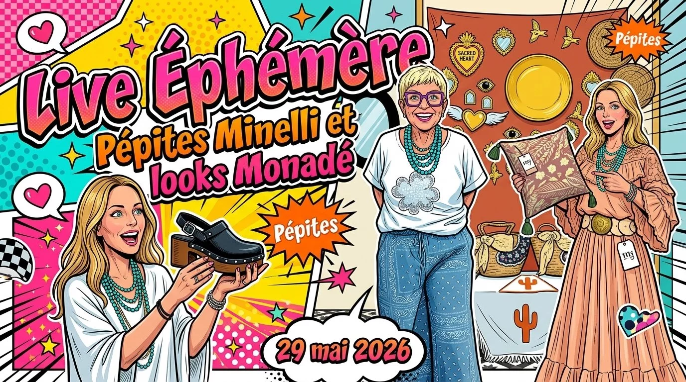 Live éphémère : Pépites Minelli et looks Monadé