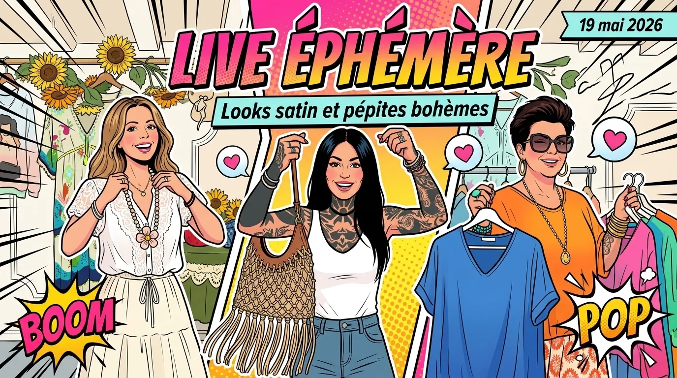 Live éphémère : Looks satin et pépites bohèmes