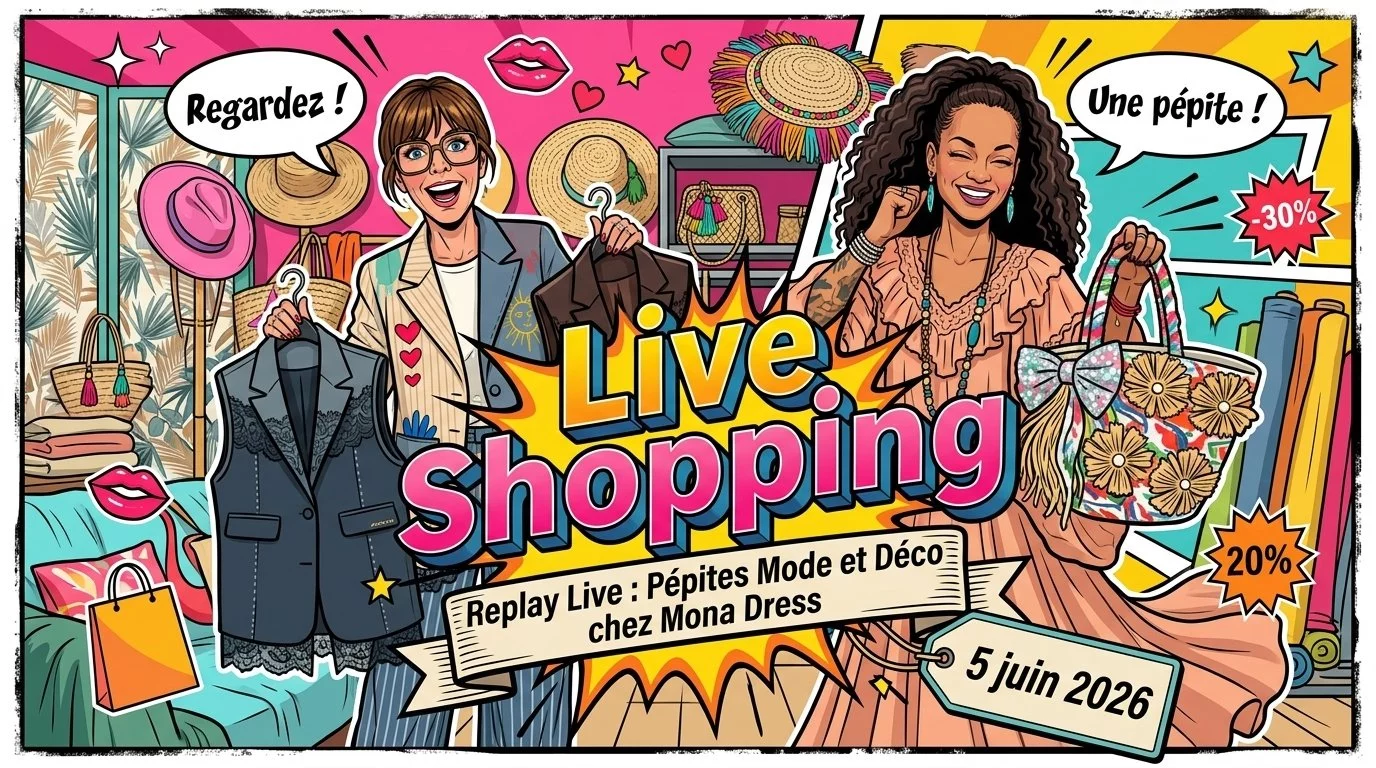 Replay Live : Pépites Mode et Déco chez Mona Dress