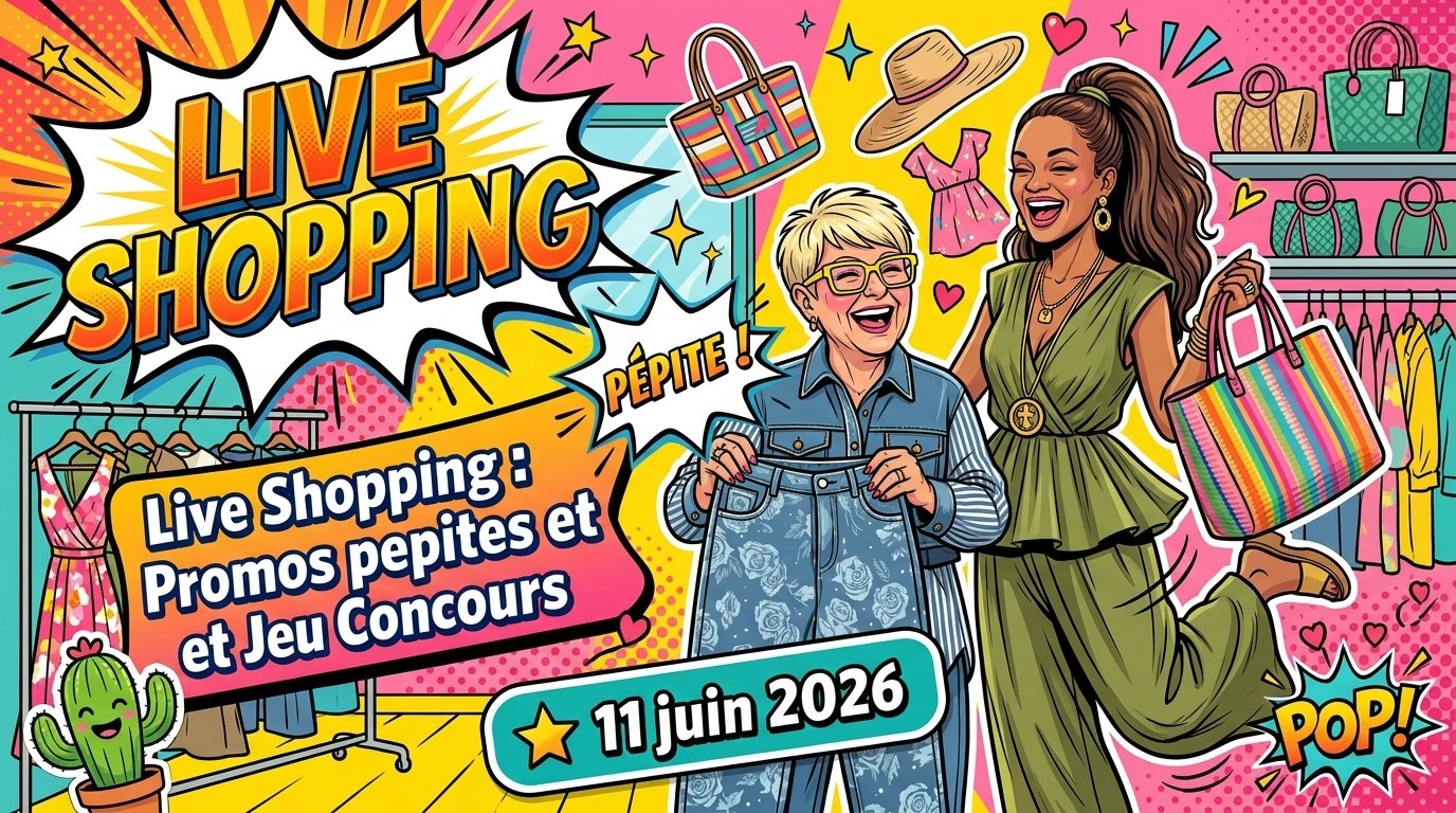 Live Shopping : Promos pepites et Jeu Concours