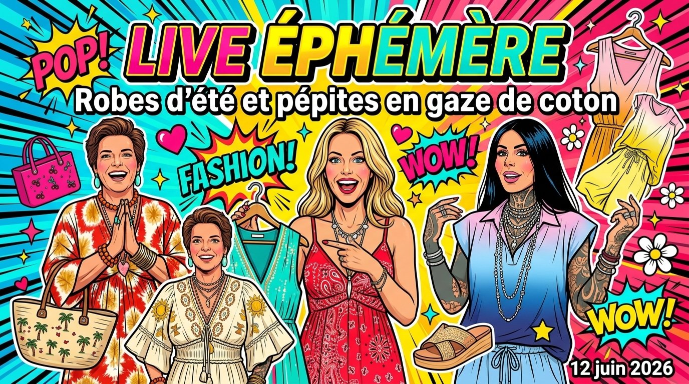 Live éphémère : Robes d'été et pépites en gaze de coton