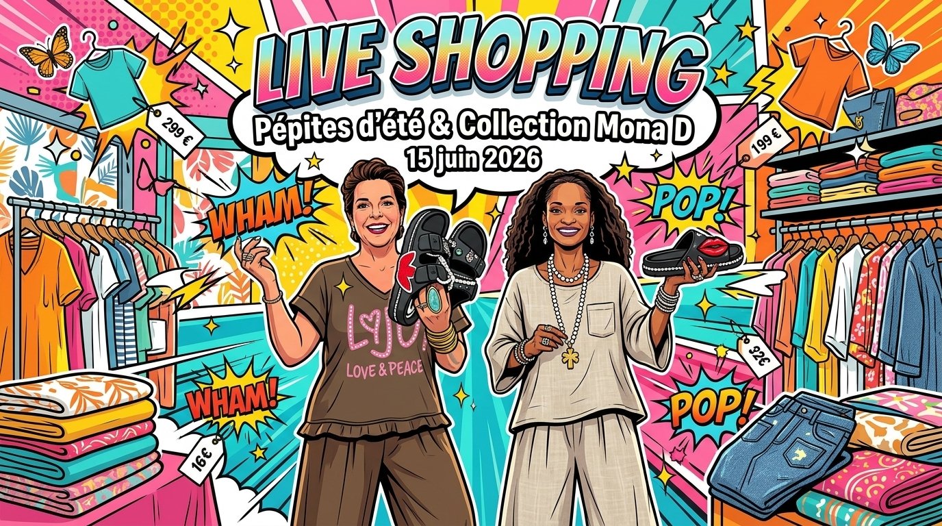 Live Shopping : Pépites d'été et Collection Mona D