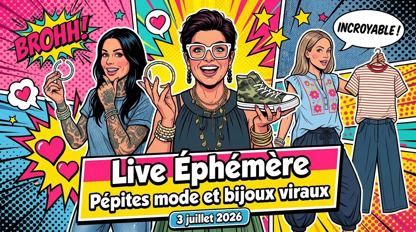 Live éphémère : Pépites mode et bijoux viraux