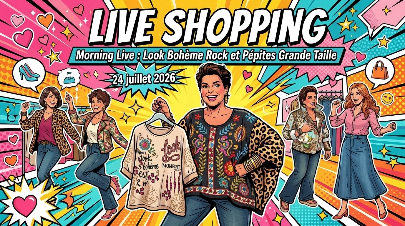 Morning Live : Look Bohème Rock et Pépites Grande Taille