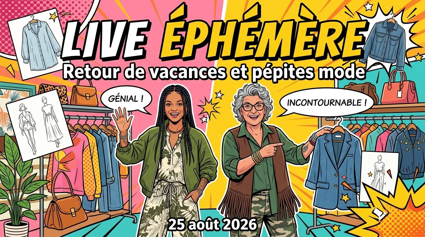 Live éphémère : Retour de vacances et pépites mode
